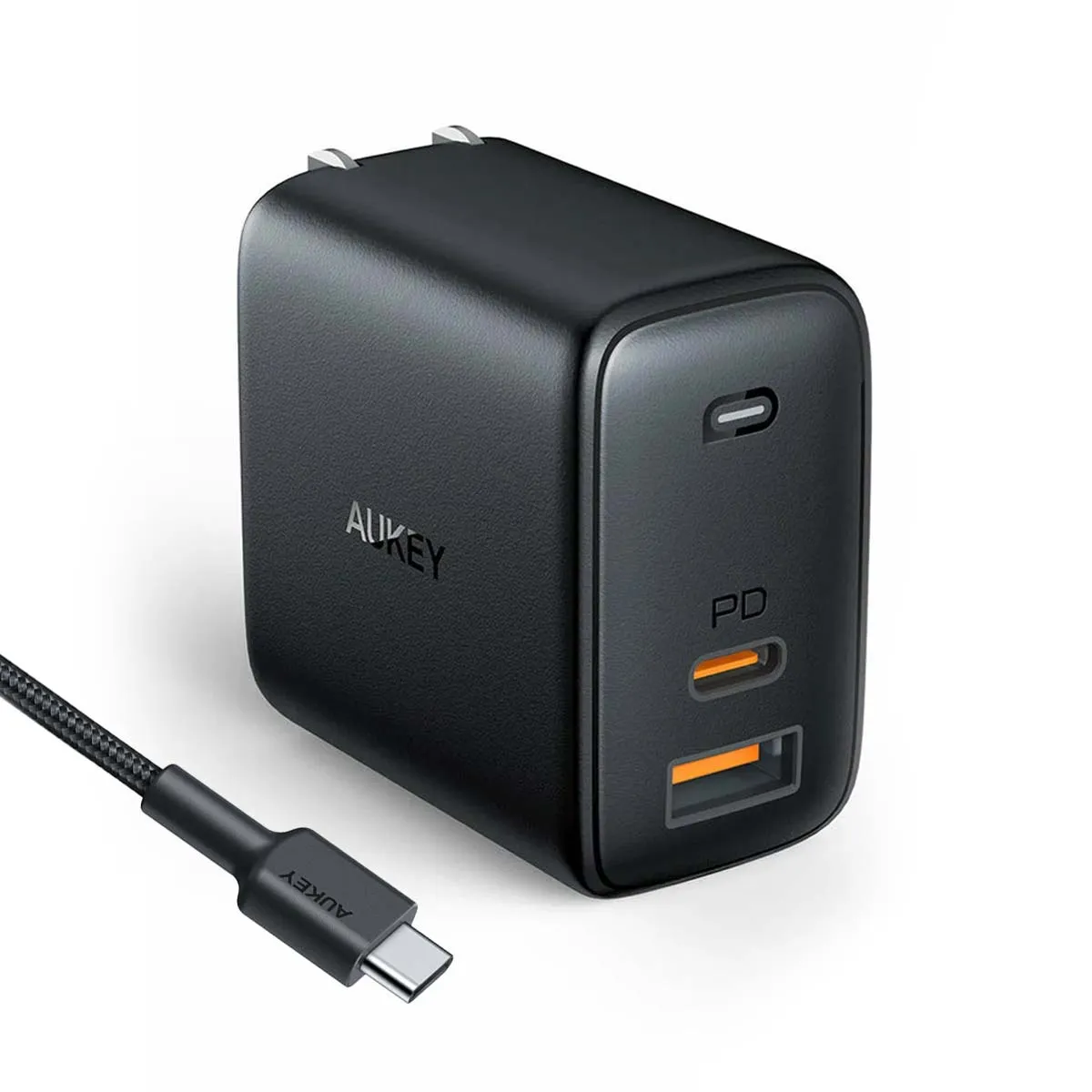 Omnia Mix 65W Dual-Port Fast GaN Charger with USB-A & USB-C Ports